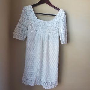 White lace dress